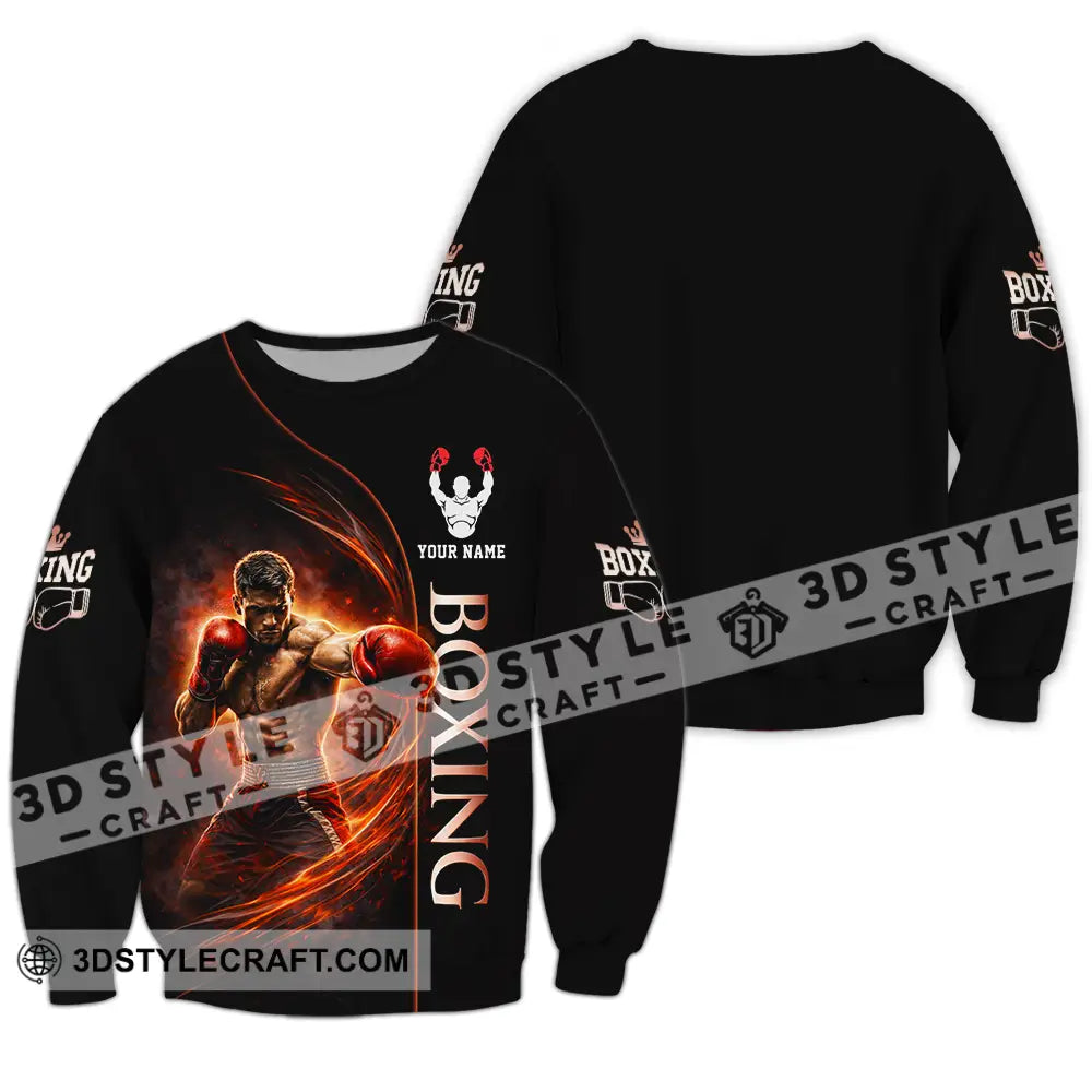 Unisex Shirt - Custom Boxing 3D Shirt - Long Sleeve / S - T-shirt