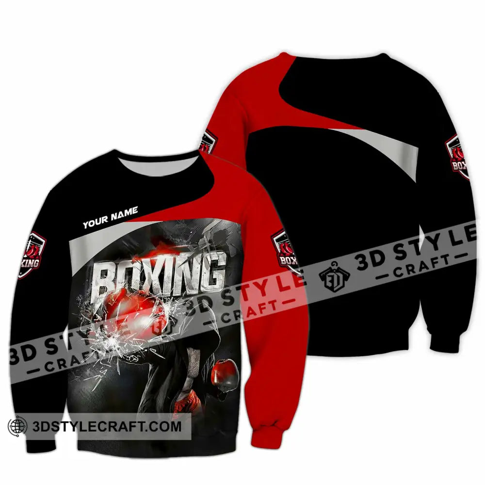 Unisex Shirt - Custom Boxing 3D Shirt Long Sleeve / S T-shirt
