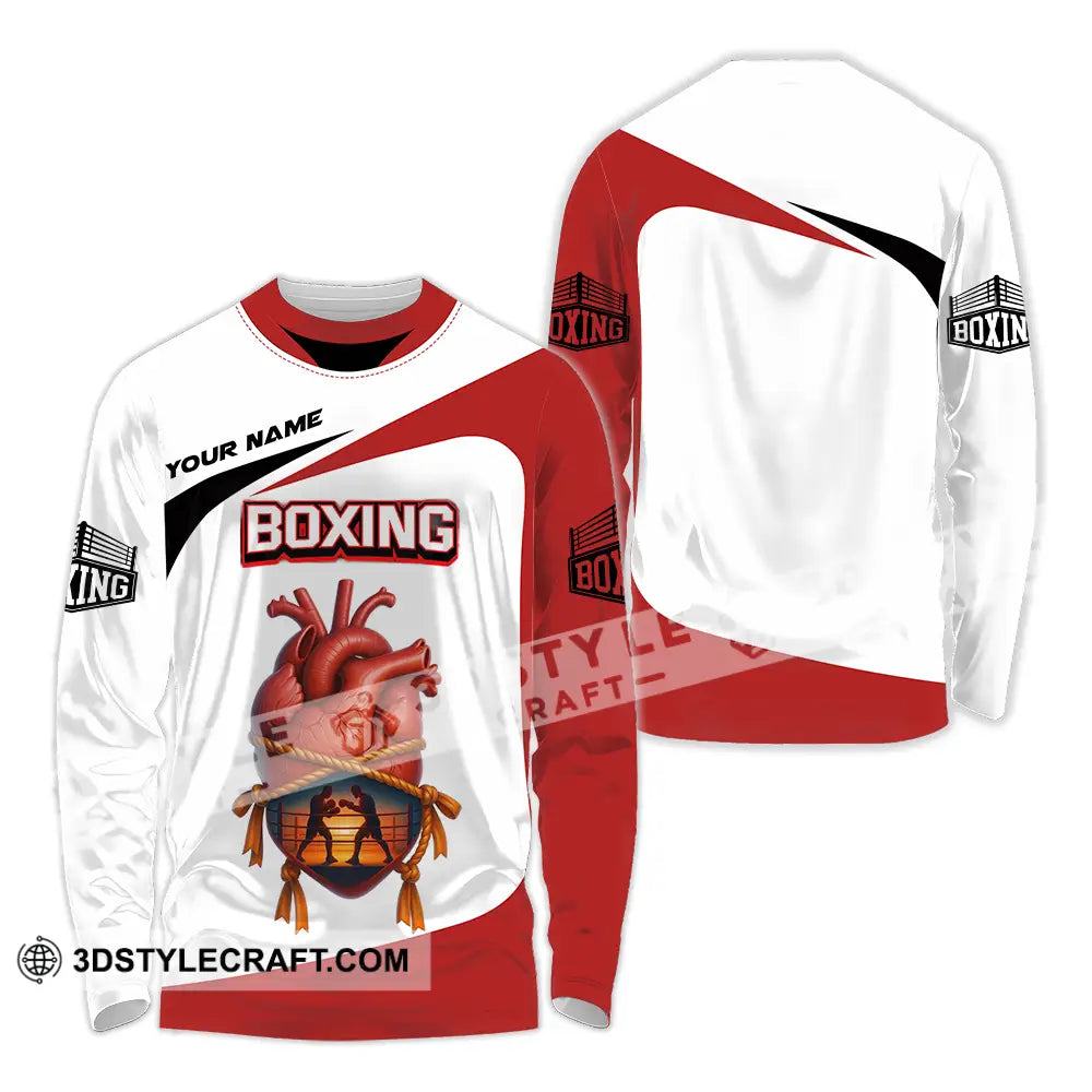 Unisex Shirt - Custom Boxing 3D Shirt Long Sleeve Shirt / S T-shirt
