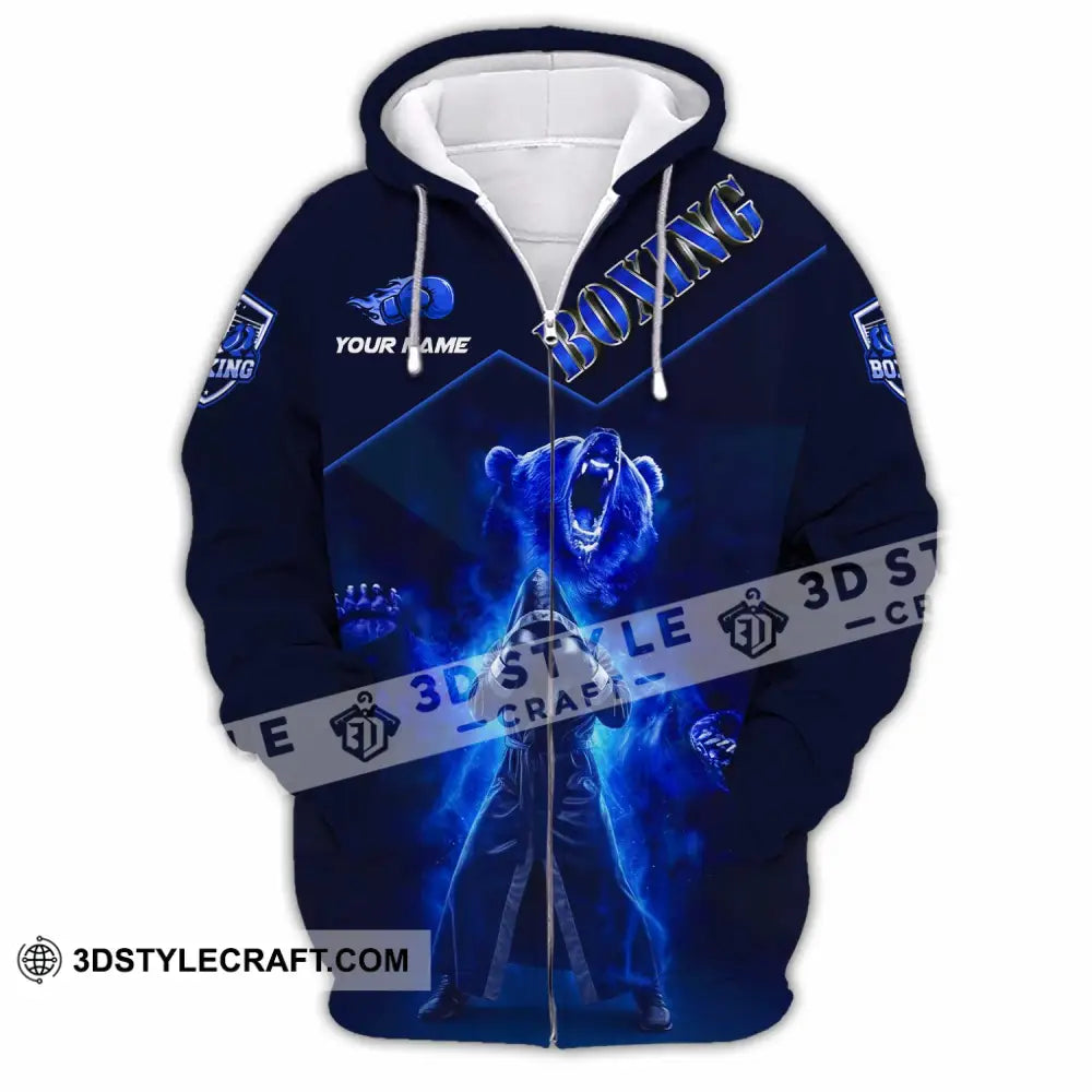 Unisex Shirt - Custom Boxing 3D Shirt Zipper Hoodie / S T-shirt