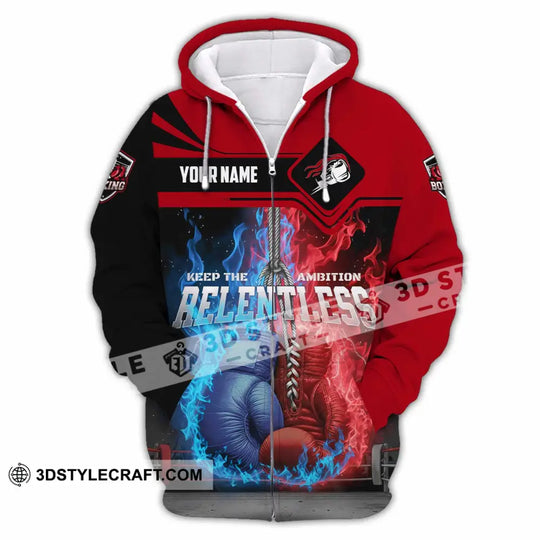 Unisex Shirt - Custom Boxing Keep The Ambition Release 3D Shirt style option 3