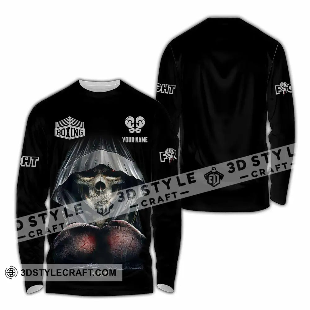 Unisex Shirt - Custom Boxing Shirt Long Sleeve Shirt / S T-shirt