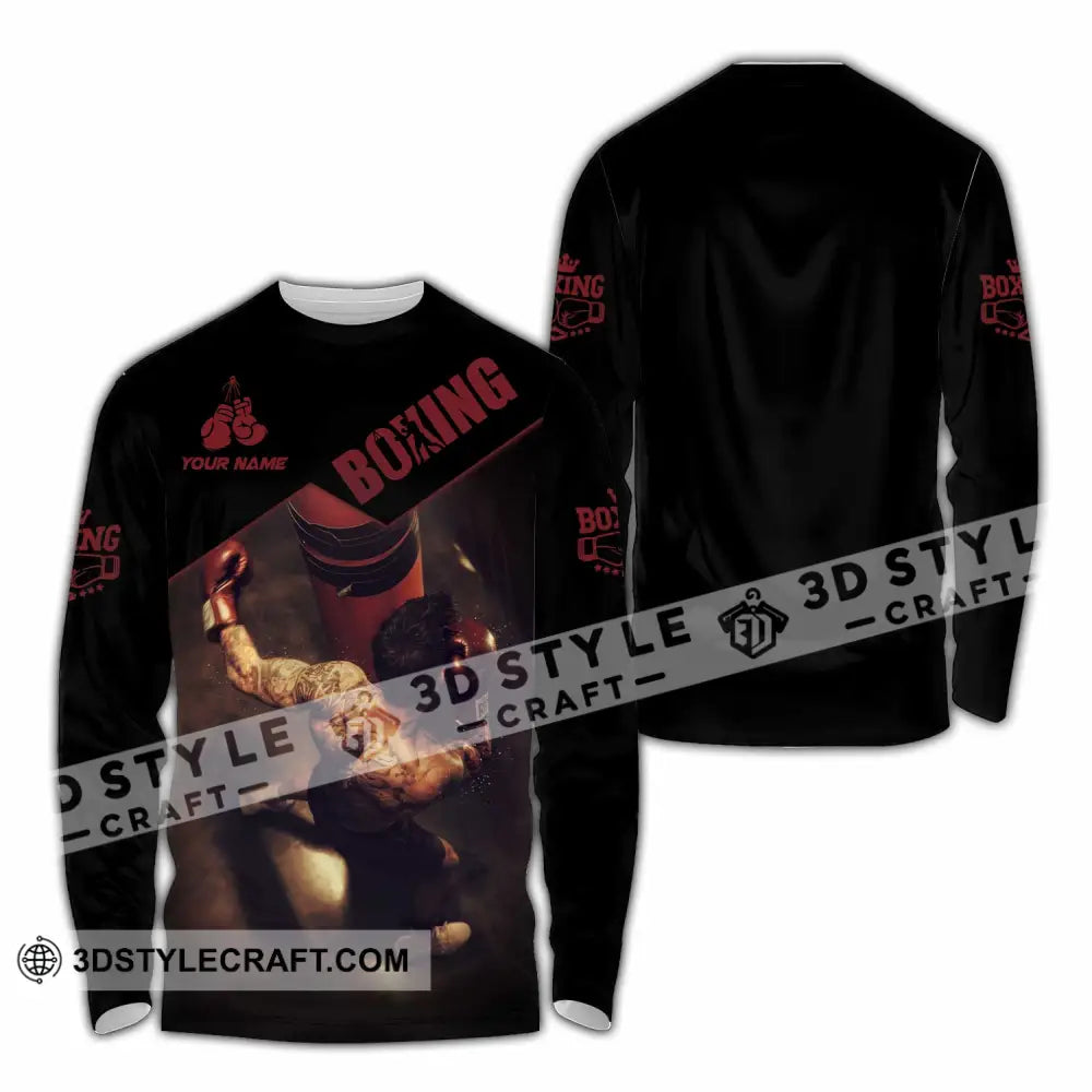 Unisex Shirt - Custom Boxing Shirt Long Sleeve Shirt / S T-shirt