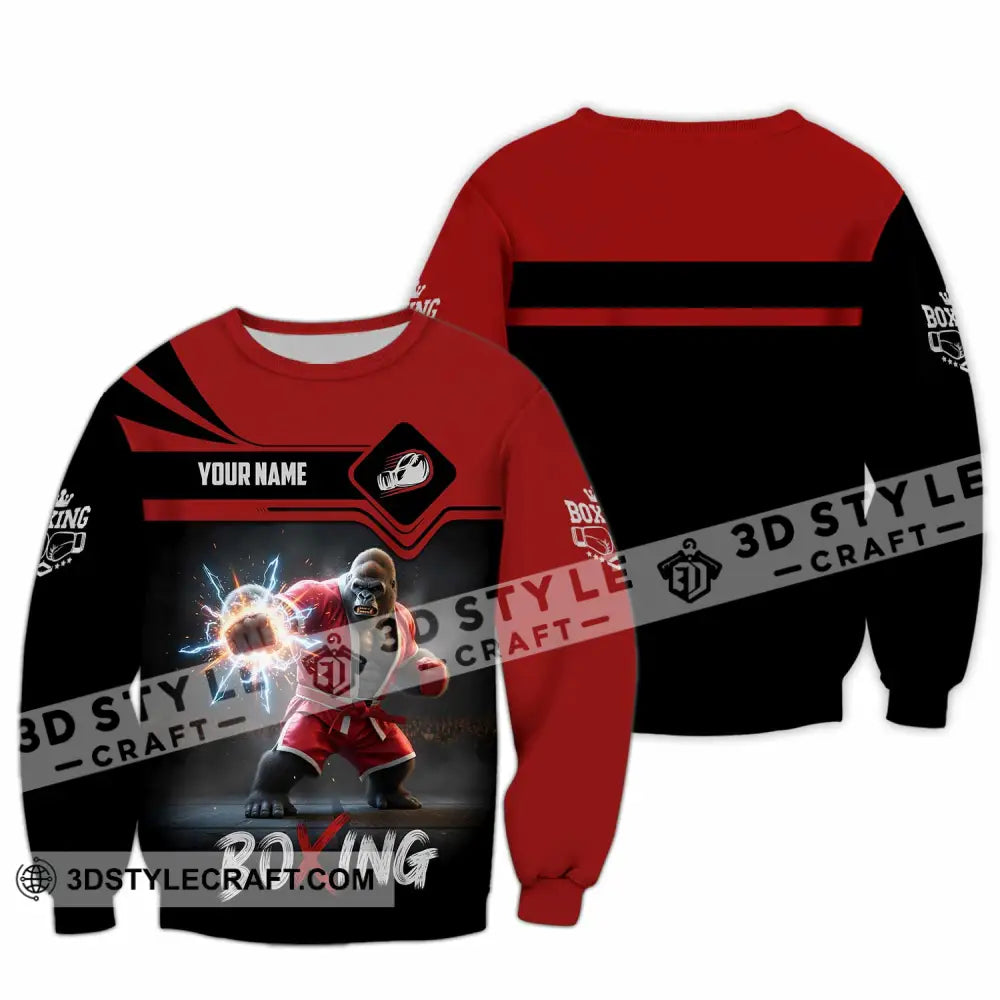 Unisex Shirt - Custom Boxing Shirt Long Sleeve / S T-shirt