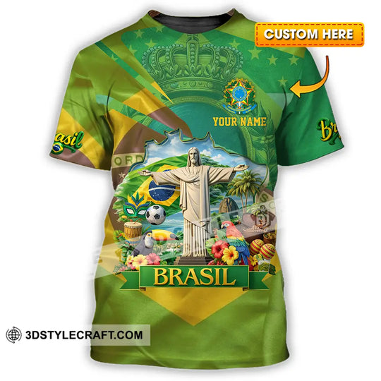 Unisex Shirt - Custom Brasil 3D Shirt style option 1