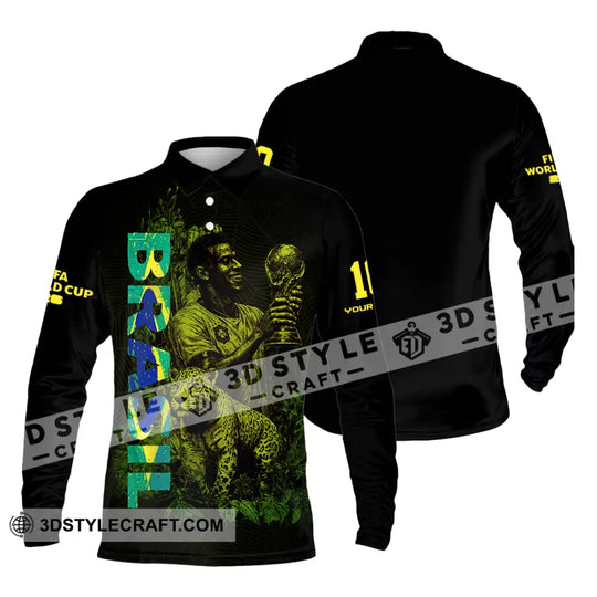 Unisex Shirt - Custom Brasil Fifa World Cup 2026 3D Shirt style option 4