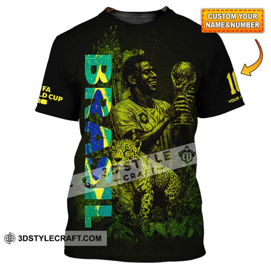 Unisex Shirt - Custom Brasil Fifa World Cup 2026 3D Shirt style option 1