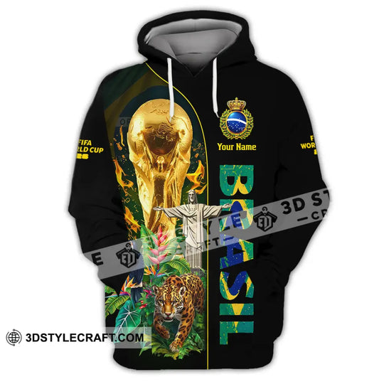 Unisex Shirt - Custom Brasil World Cup 2026 3D Shirt style option 3