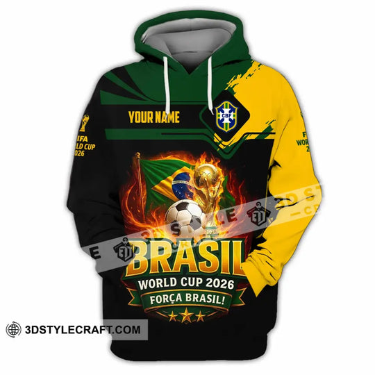 Unisex Shirt - Custom Brasil World Cup 2026 3D Shirt style option 2