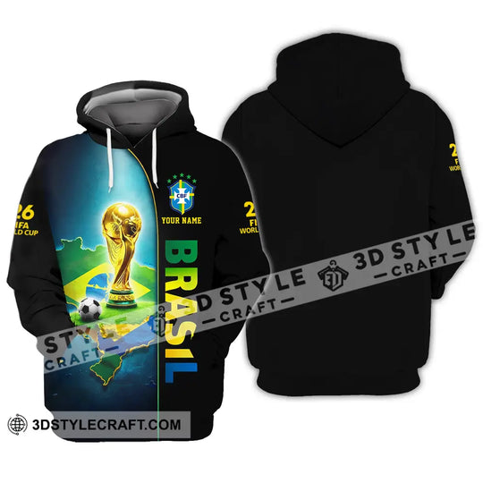Unisex Shirt - Custom Brasil World Cup 2026 3D Shirt style option 3