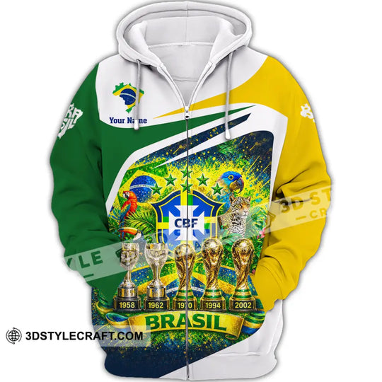 Unisex Shirt - Custom Brasil World Cup 2026 3D Shirt style option 3