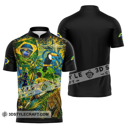 Unisex Shirt - Custom Brasil World Cup 2026 3D Shirt style option 4