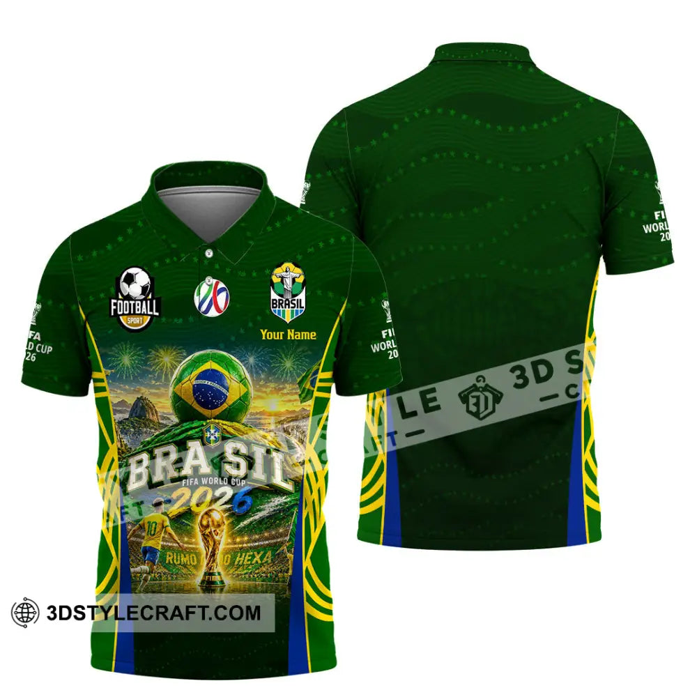 Unisex Shirt - Custom Brasil World Cup 2026 Shirt - Polo Shirt / S - T-shirt