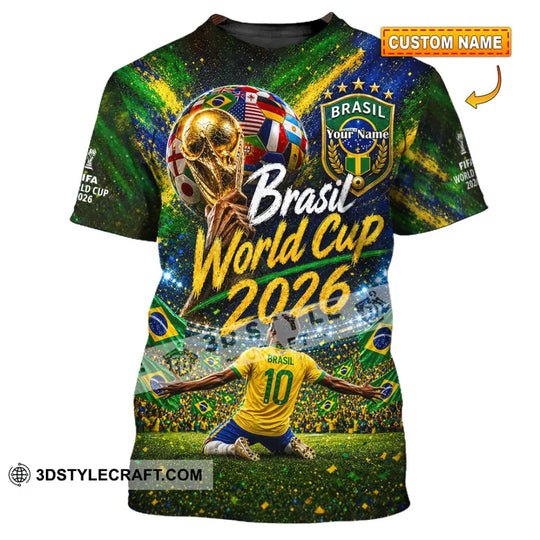 Unisex Shirt - Custom Brasil World Cup 2026 Shirt style option 1