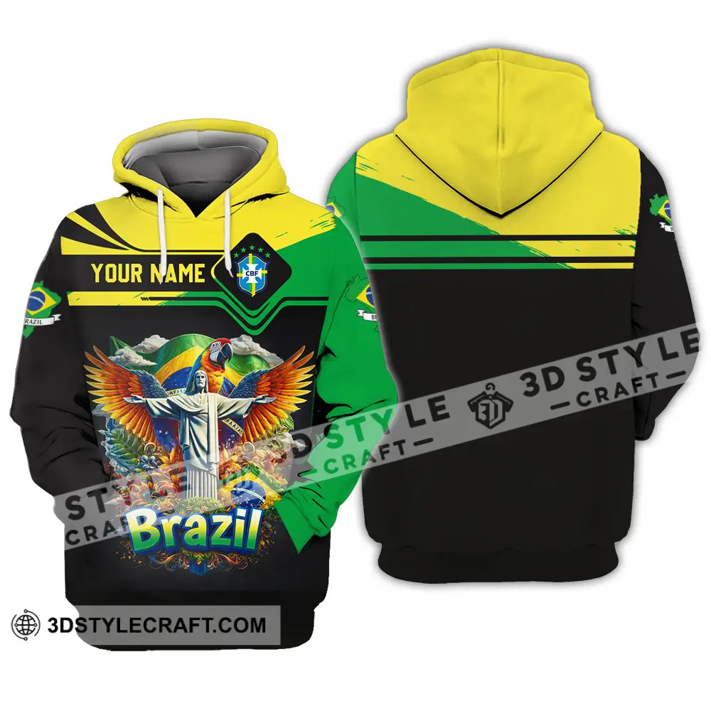 Unisex Shirt - Custom Brazil 3D Shirt Hoodie / S T-shirt