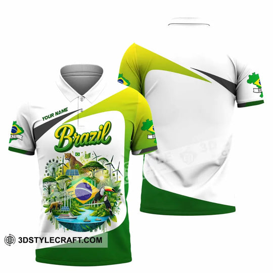 Unisex Shirt - Custom Brazil 3D Shirt style option 2