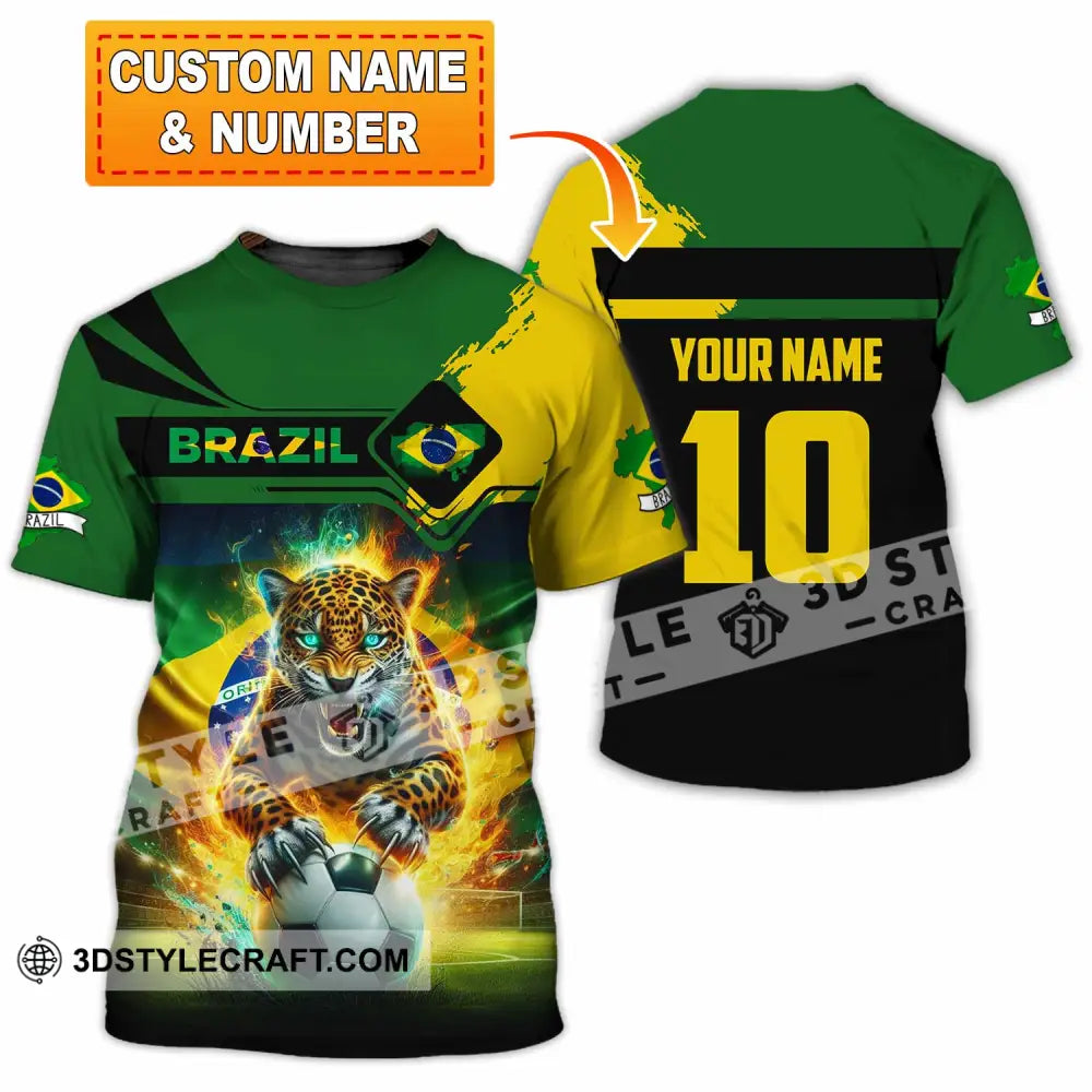 Unisex Shirt - Custom Brazil 3D Shirt T-shirt