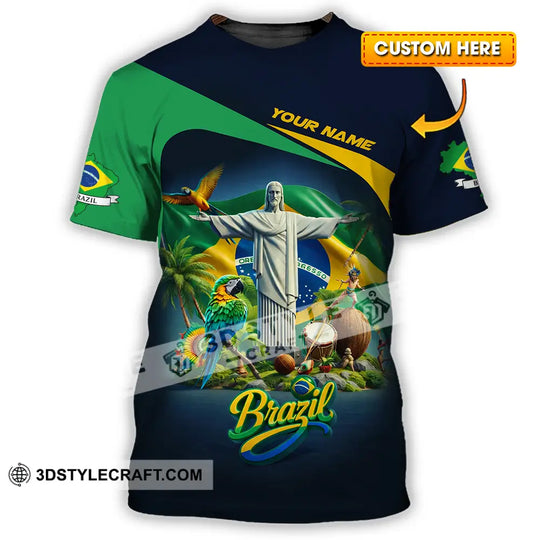 Unisex Shirt - Custom Brazil 3D Shirt style option 1