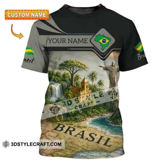 Unisex Shirt - Custom Brazil 3D Shirt T-shirt