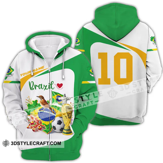 Unisex Shirt - Custom Brazil 3D Shirt style option 4