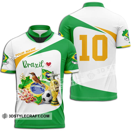 Unisex Shirt - Custom Brazil 3D Shirt style option 2