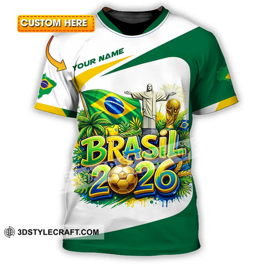 Unisex Shirt - Custom Brazil Fifa Club World Cup 2026 3D Shirt style option 1