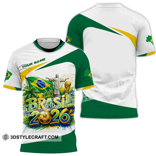 Unisex Shirt - Custom Brazil Fifa Club World Cup 2026 3D Shirt style option 2