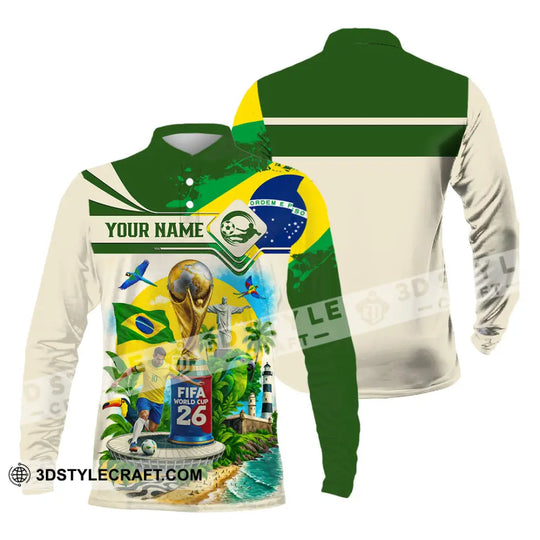 Unisex Shirt - Custom Brazil Fifa World Cup 2026 3D Shirt style option 4