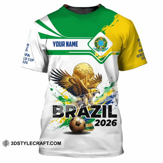 Unisex Shirt - Custom Brazil Fifa World Cup 2026 3D Shirt style option 4