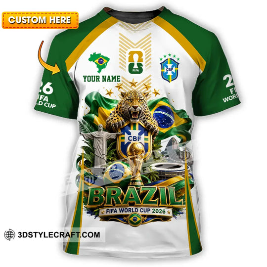 Unisex Shirt - Custom Brazil World Cup 2026 Shirt style option 1