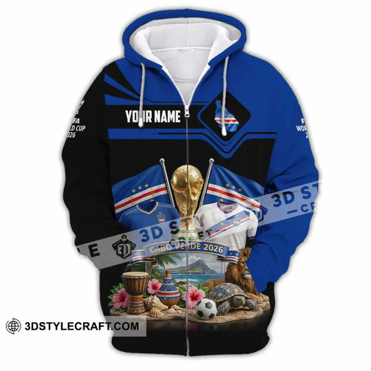 Unisex Shirt - Custom Cabo Verde World Cup 2026 3D Shirt style option 4