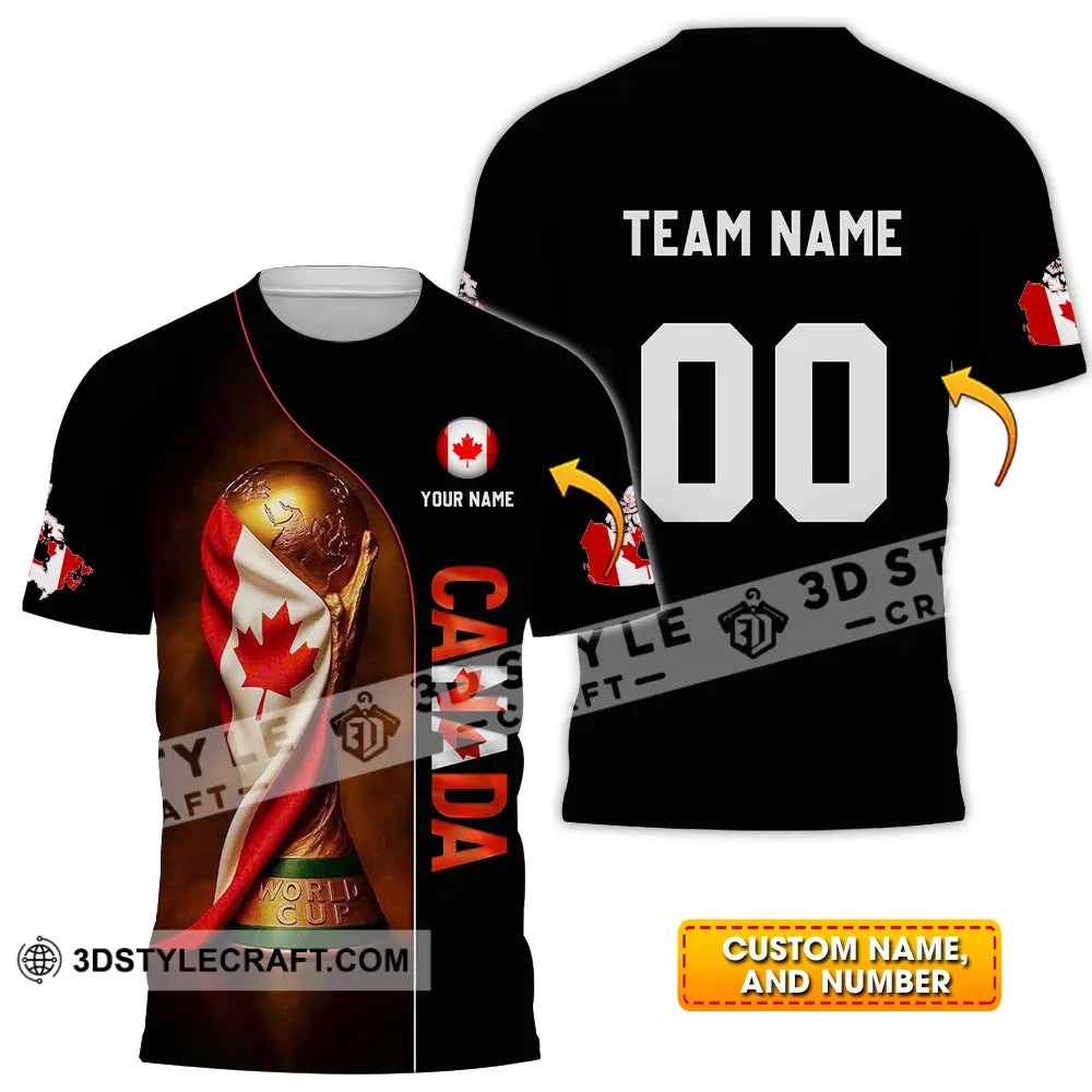 Unisex Shirt - Custom Canada World Cup 2026 3D Shirt T-shirt
