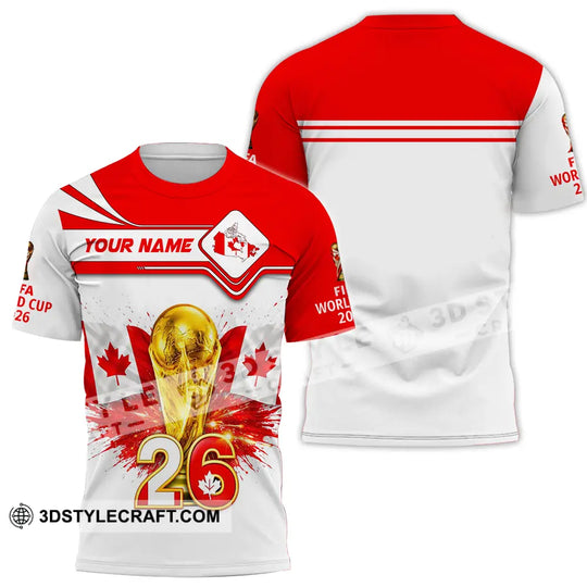 Unisex Shirt - Custom Canada World Cup 2026 3D Shirt style option 2