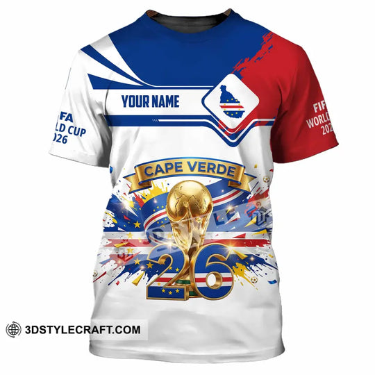 Unisex Shirt - Custom Cape Verde FIFA World Cup 2026 3D Shirt style option 3