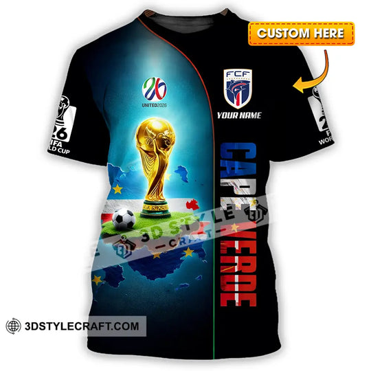 Unisex Shirt - Custom Cape Verde World Cup 2026 3D Shirt style option 1