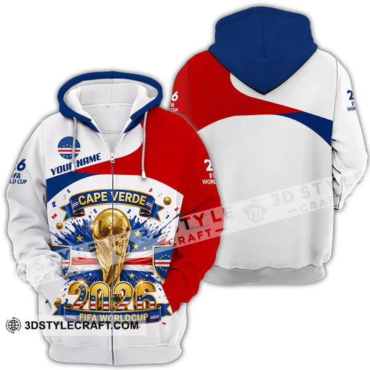 Unisex Shirt - Custom Cape Verde World Cup 2026 3D Shirt style option 4