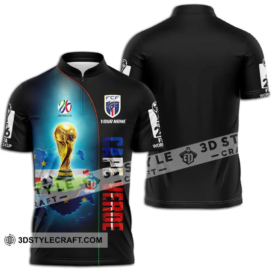 Unisex Shirt - Custom Cape Verde World Cup 2026 3D Shirt style option 2