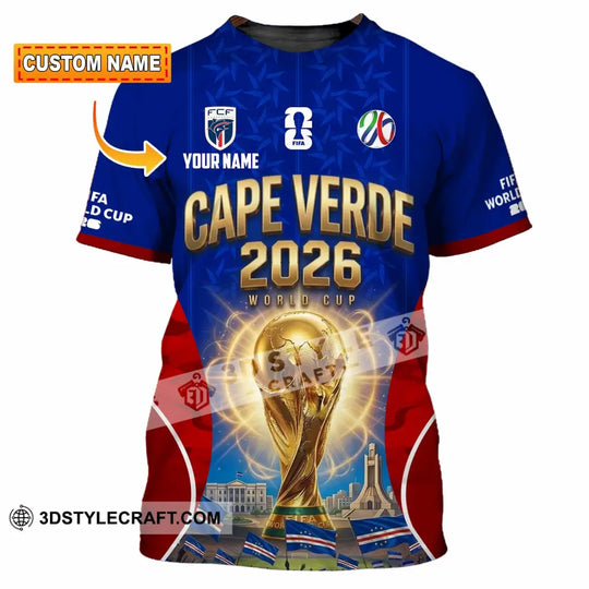 Unisex Shirt - Custom Cape Verde World Cup 2026 Shirt style option 1
