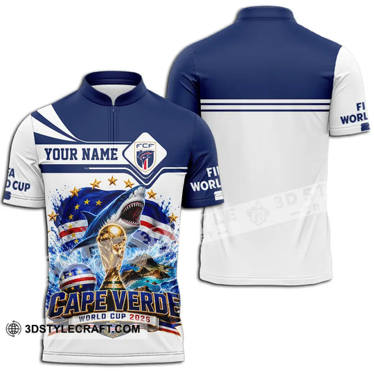 Unisex Shirt - Custom Cape Verde World Cup 2026 Shirt style option 2