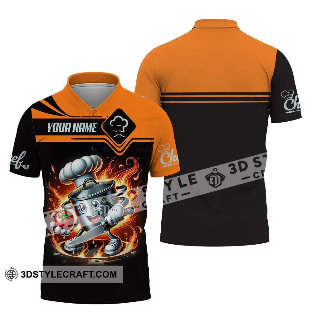 Unisex Shirt - Custom Chef 3D Shirt Polo Shirt / S T-shirt