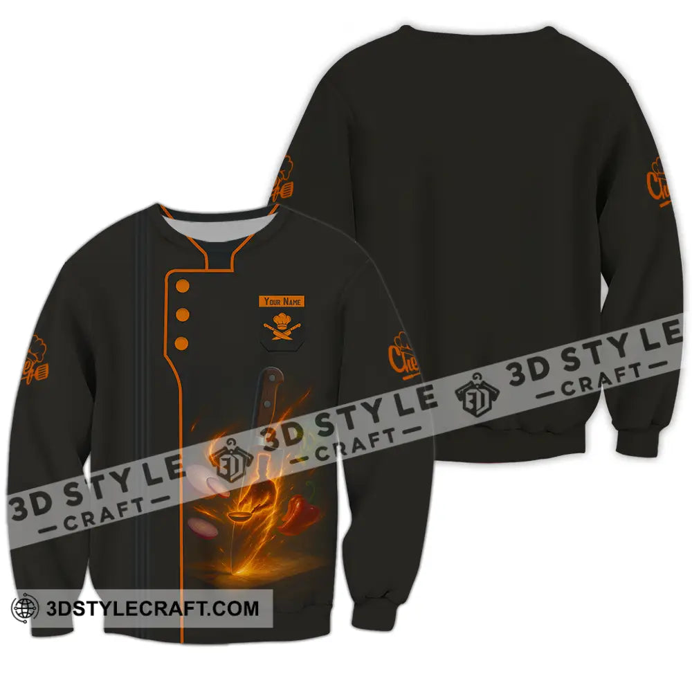 Unisex Shirt Custom Chef Shirt Long Sleeve / S T shirt