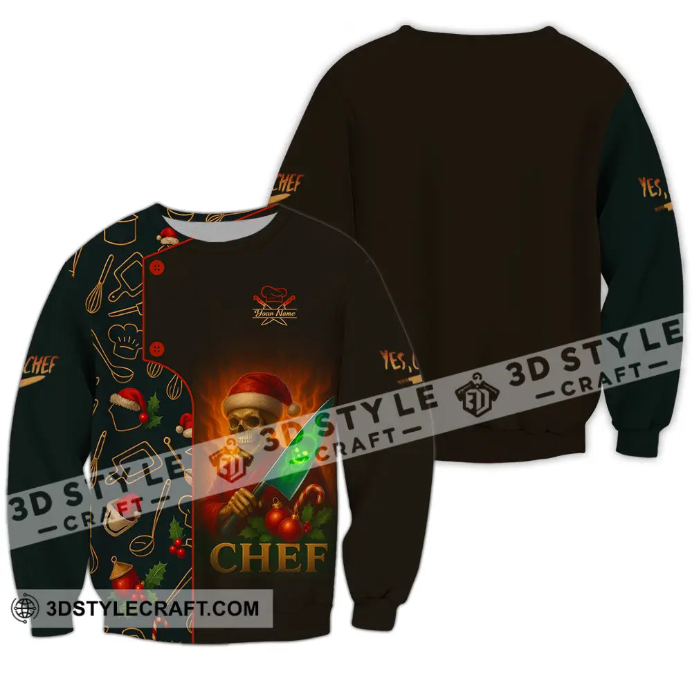 Unisex Shirt - Custom Chef Shirt Long Sleeve / S T-shirt