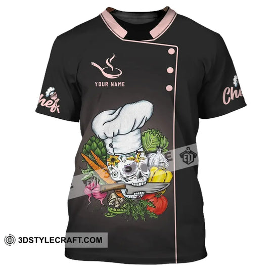 Unisex Shirt - Custom Chef Name Shirt - Chef Shirt - Chef Name, Gift For Kitchen Lover, Bone Chef style option 2