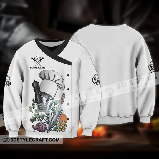 Unisex Shirt - Custom Chef Name T-Shirt, Hat And Vegetable In Kitchen Shirt style option 4