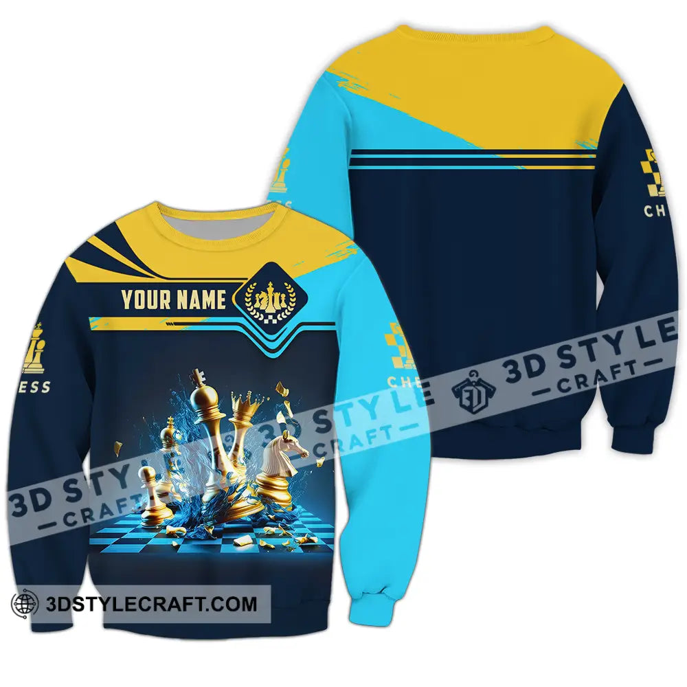 Unisex Shirt - Custom Chess 3D Shirt Long Sleeve / S T-shirt