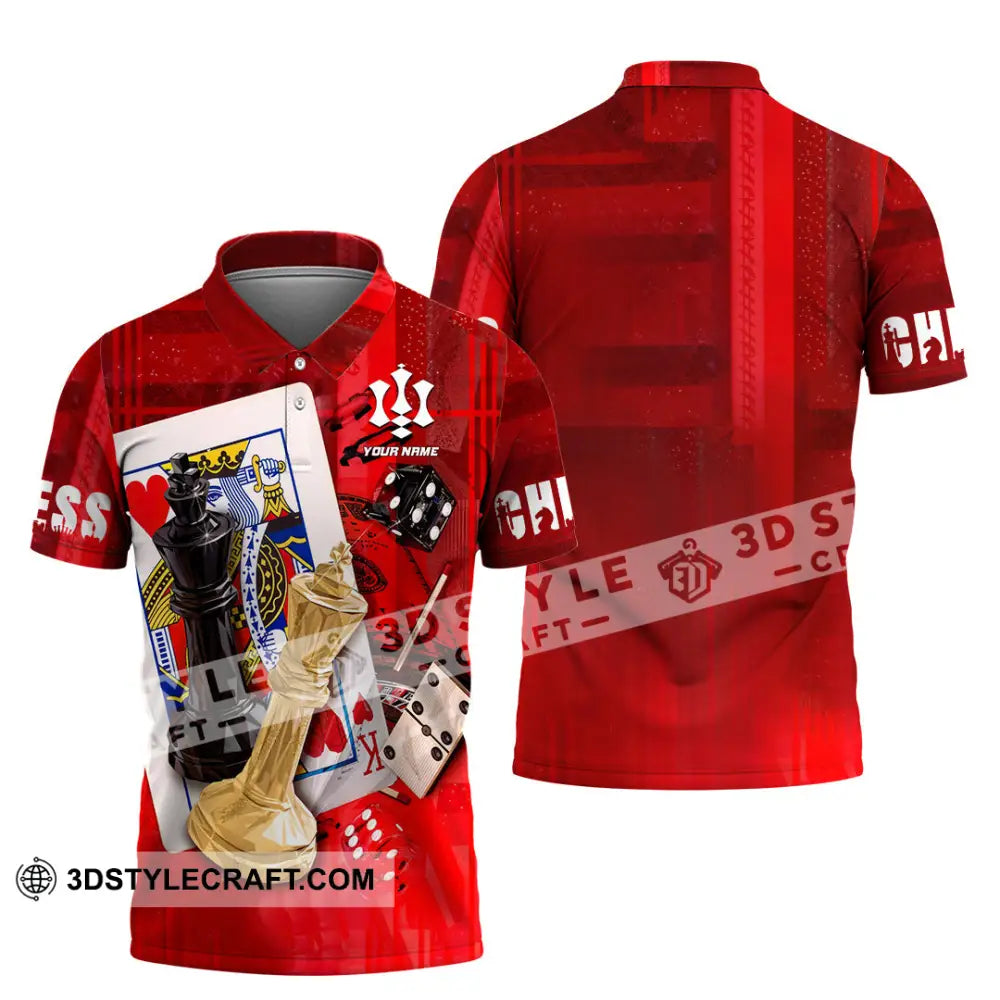 Unisex Shirt - Custom Chess 3D Shirt Polo Shirt / S T-shirt