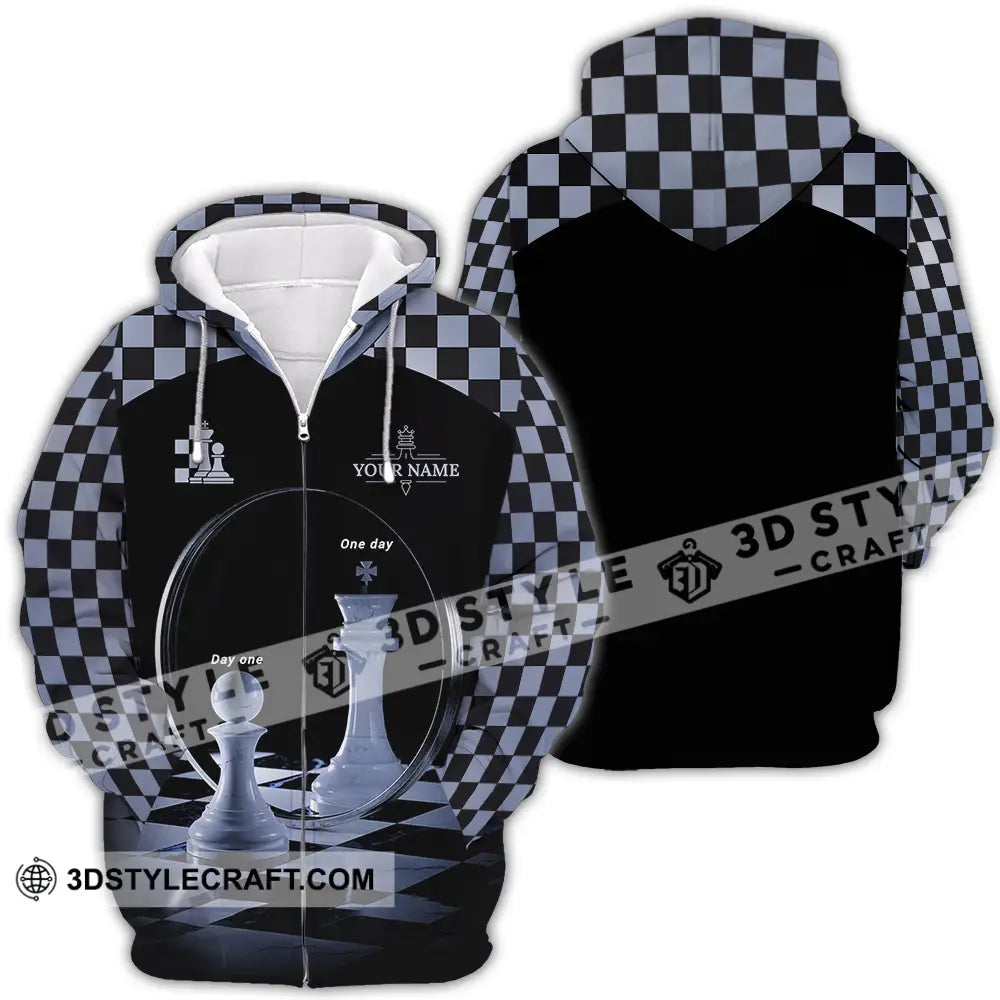Unisex Shirt - Custom Chess 3D Shirt Zipper Hoodie / S T-shirt