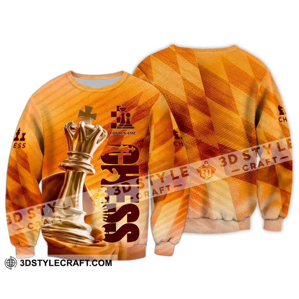 Unisex Shirt - Custom Chess Lover 3D Shirt - Long Sleeve / S - T-shirt