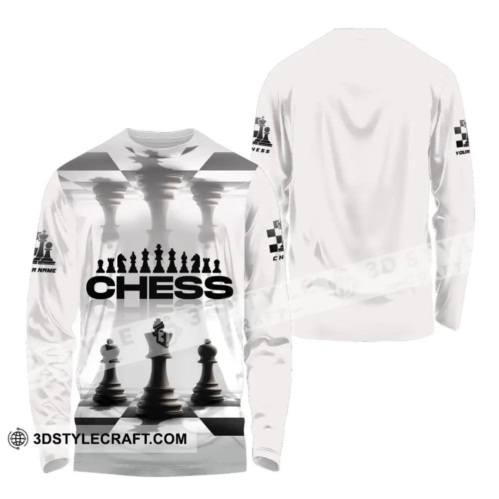 Unisex Shirt - Custom Chess Lover 3D Shirt Long Sleeve Shirt / S T-shirt