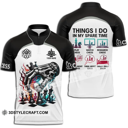 Unisex Shirt - Custom Chess Lover Classic Shirt, Things I Do In My Spare Time style option 2